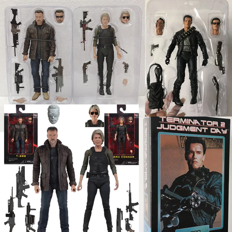 NECA Terminator T-800 Action Figure Dark Fate Sarah Connor T-1000