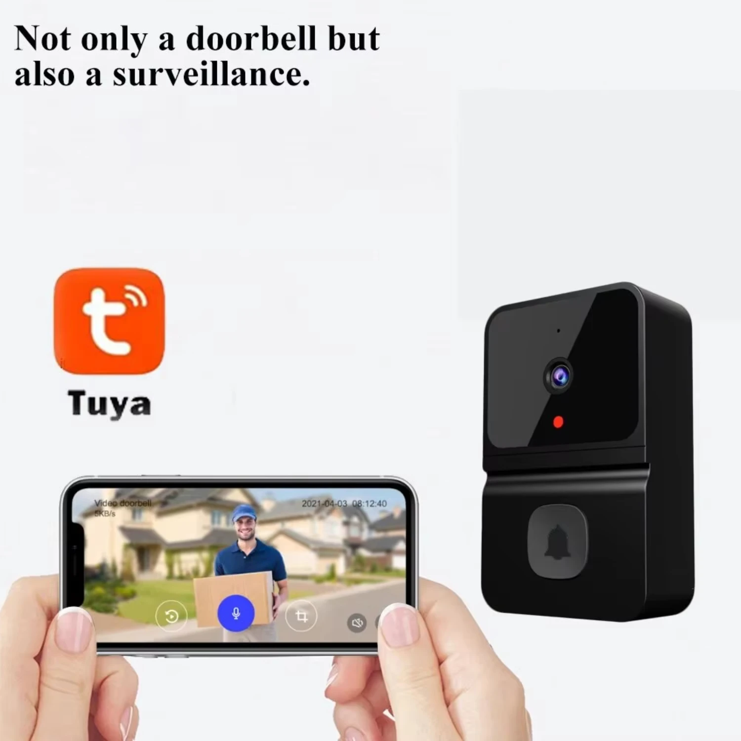 WiFi Video Doorbell Wireless  Camera PIR Motion Detection IR Alarm Security Smart  Door Bell WiFi Intercom
