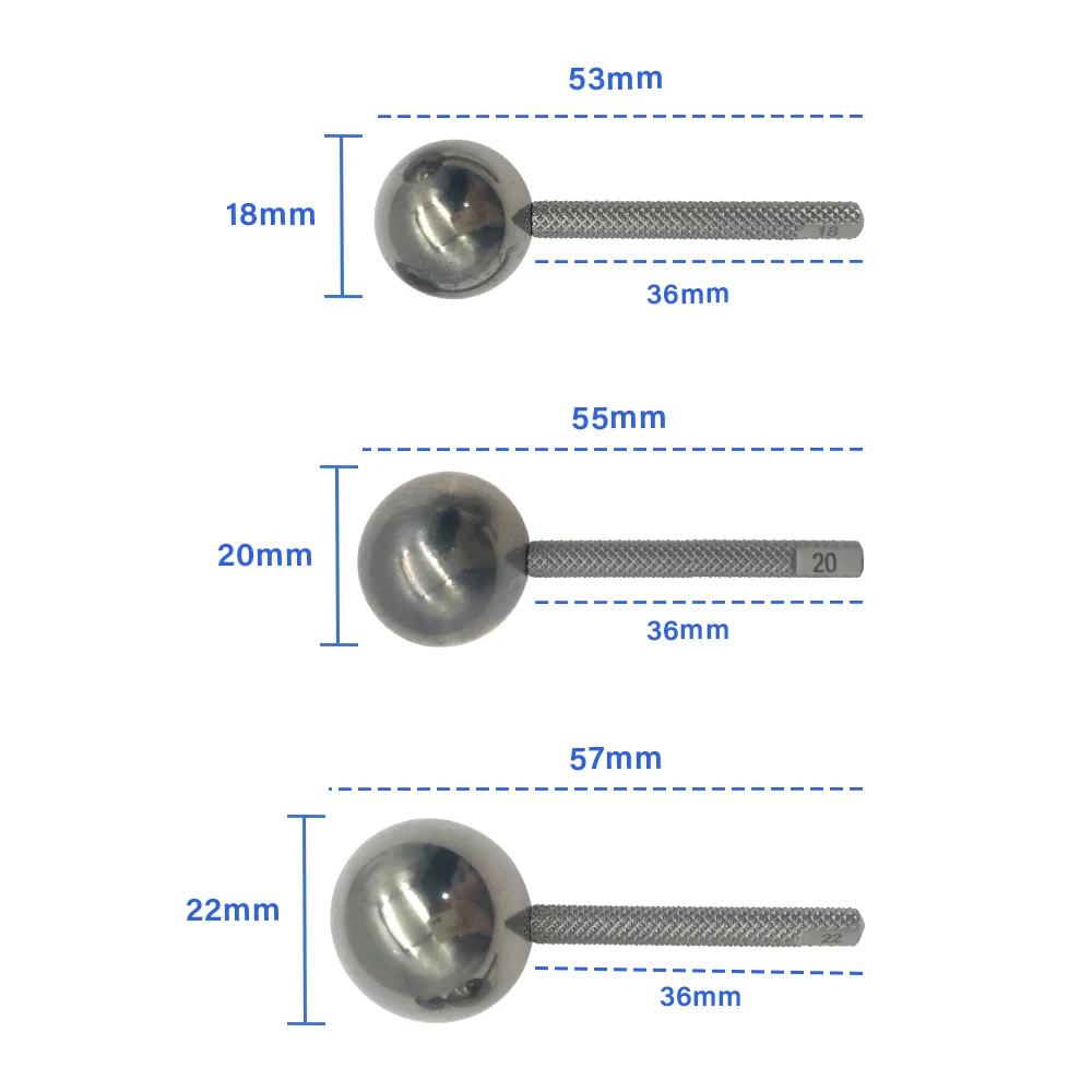 

1pcs Eye socket Measuring ball eye depression measuring tool Stainless Steel Ophthalmic instrument