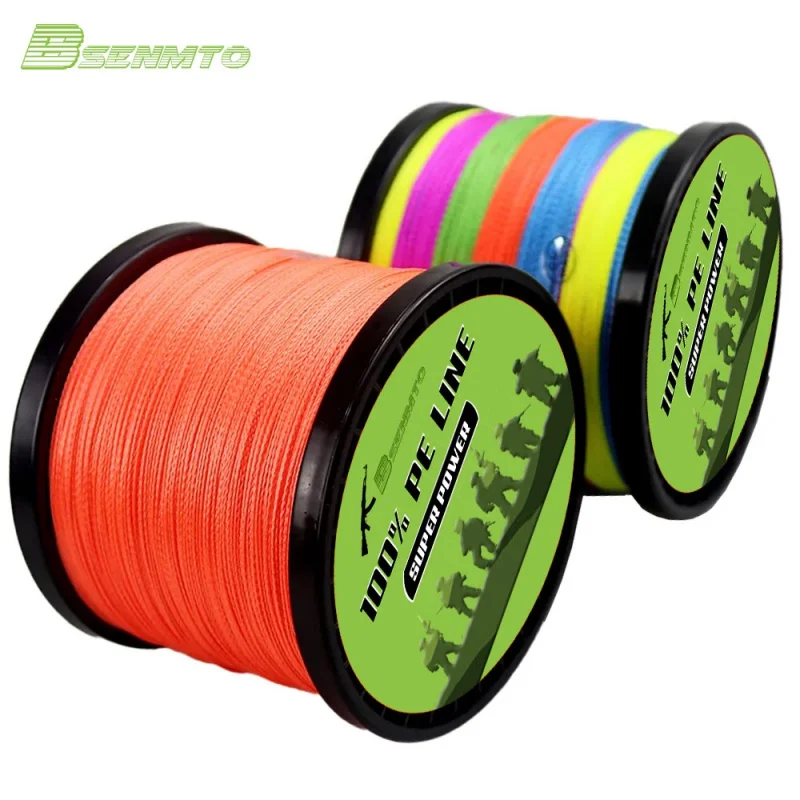 BSENMTO 300M PE Braided Fishing Line 4 Strand 10-120LB Multifilament Line for Carp Fishing Wire