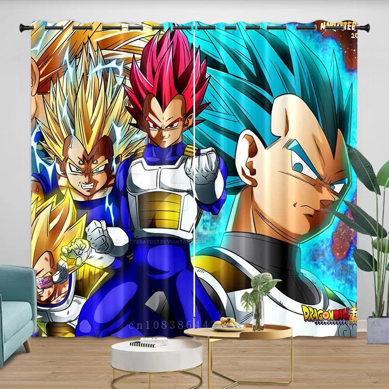 

Dragon Ball Cartoon Blackout Curtain 3D Print Boy Gifts Bedroom Polyester Shading Living Room Window Partition Home Decoration