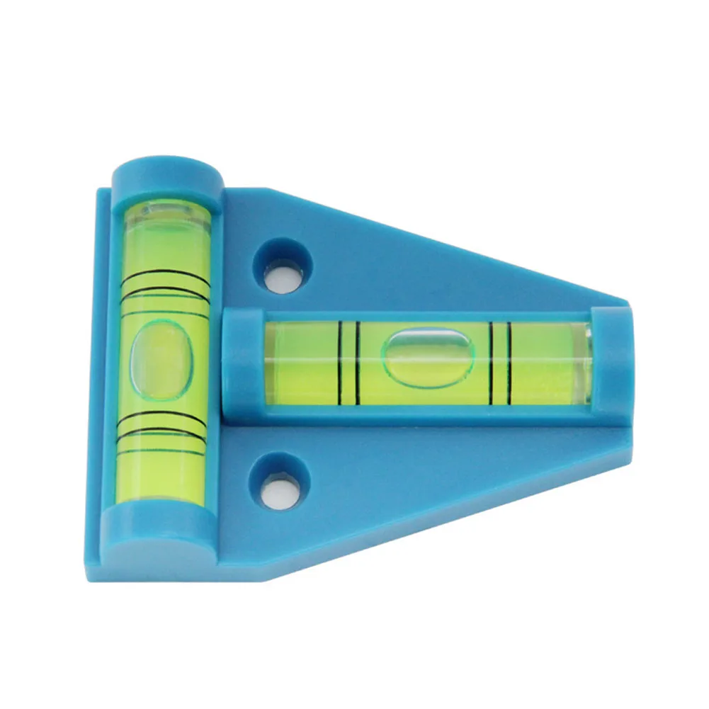 Portable Bubble Level For Decoration Level Two-way Mount Bubble Level Fluorescent Vial Pre-cut Holes Stability Support
