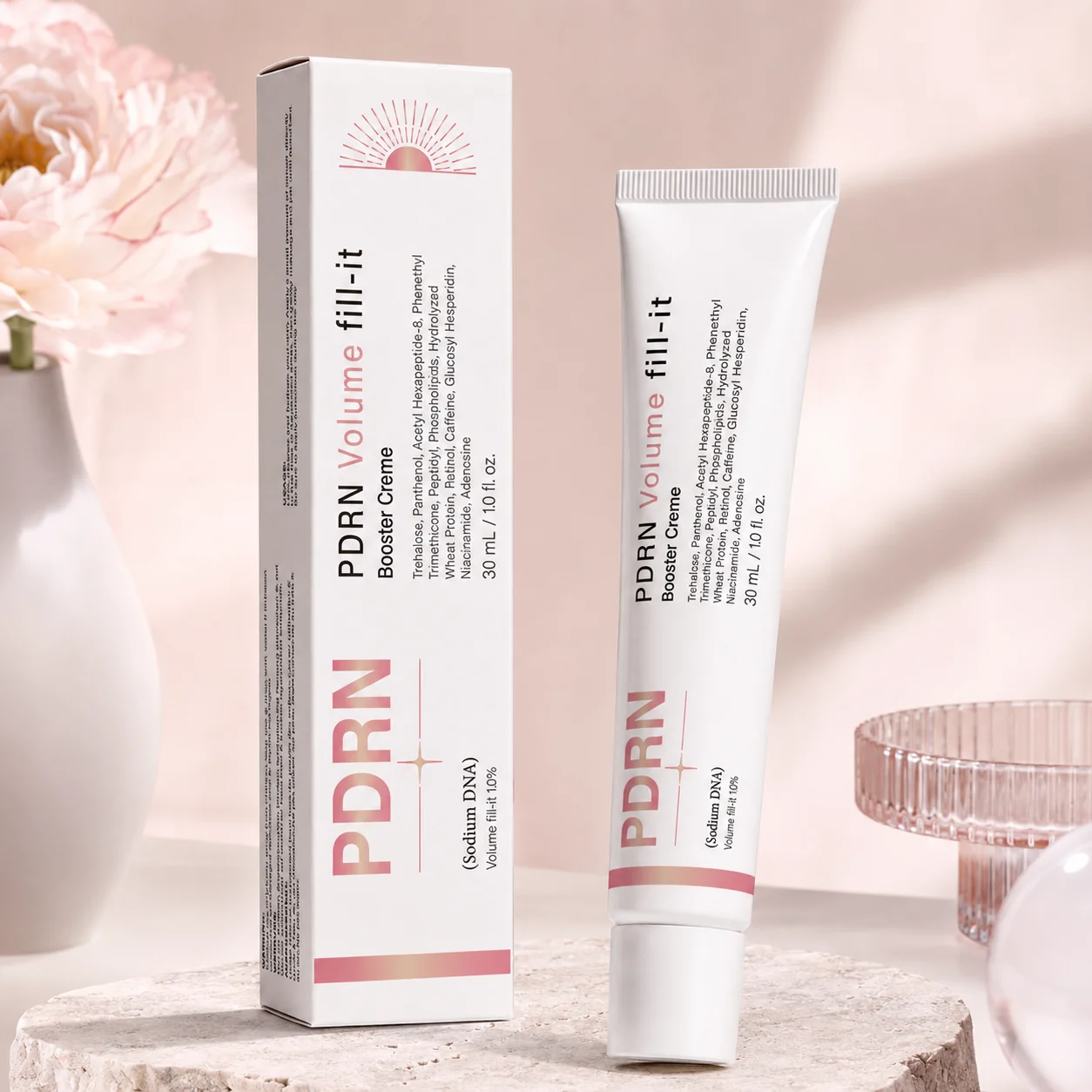 PDRN Volumen-Fill Booster Creme für Gesicht Faltenreduktion Straffung Lifting Anti-Aging Feuchtigkeitsspendende Tägliche Pflege 30ml – Detail 6