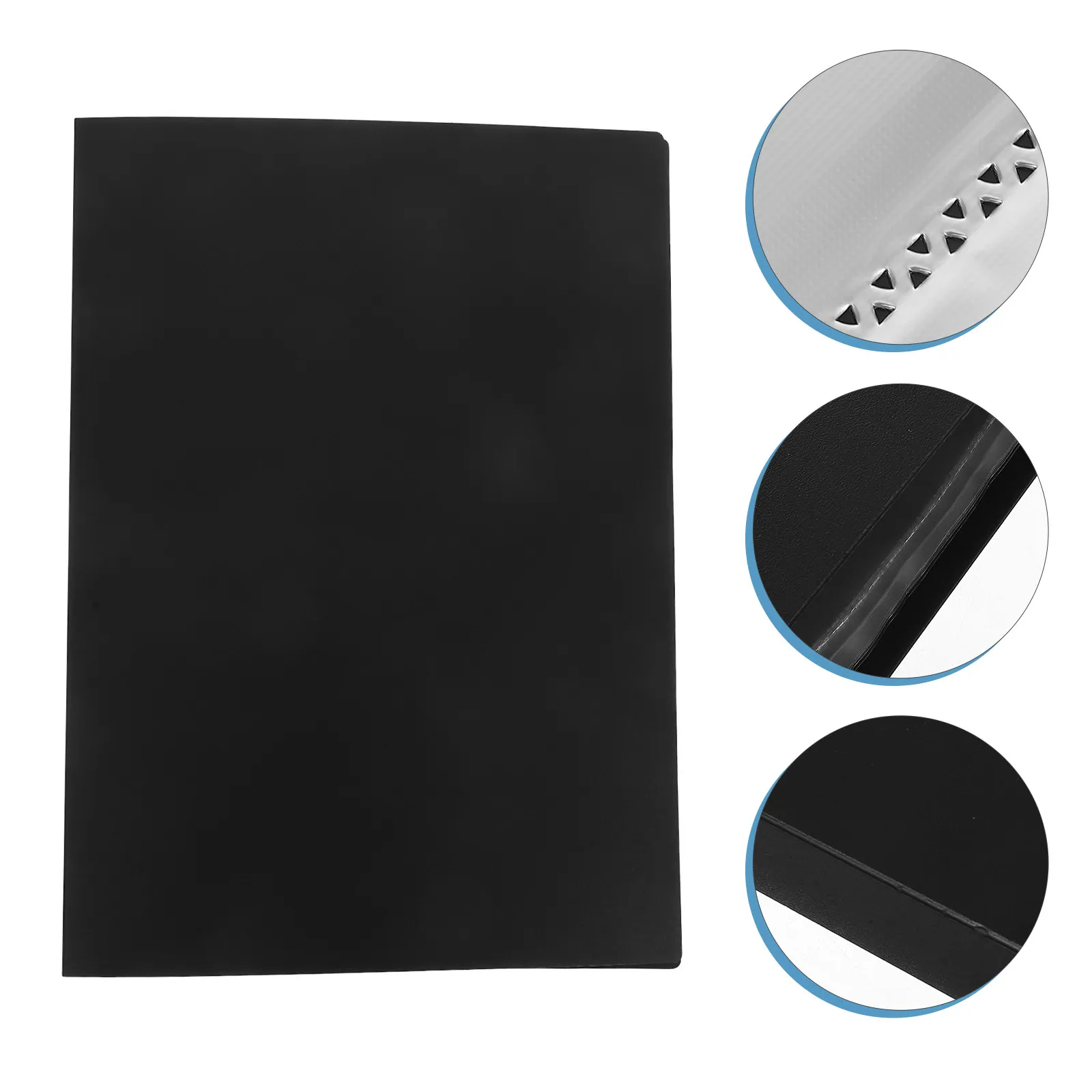 

Black Plastic Portfolio Folder 20 Pocket Document Binder Music Sheet Presentation Organizer Sheet Music Book Documents Organizer