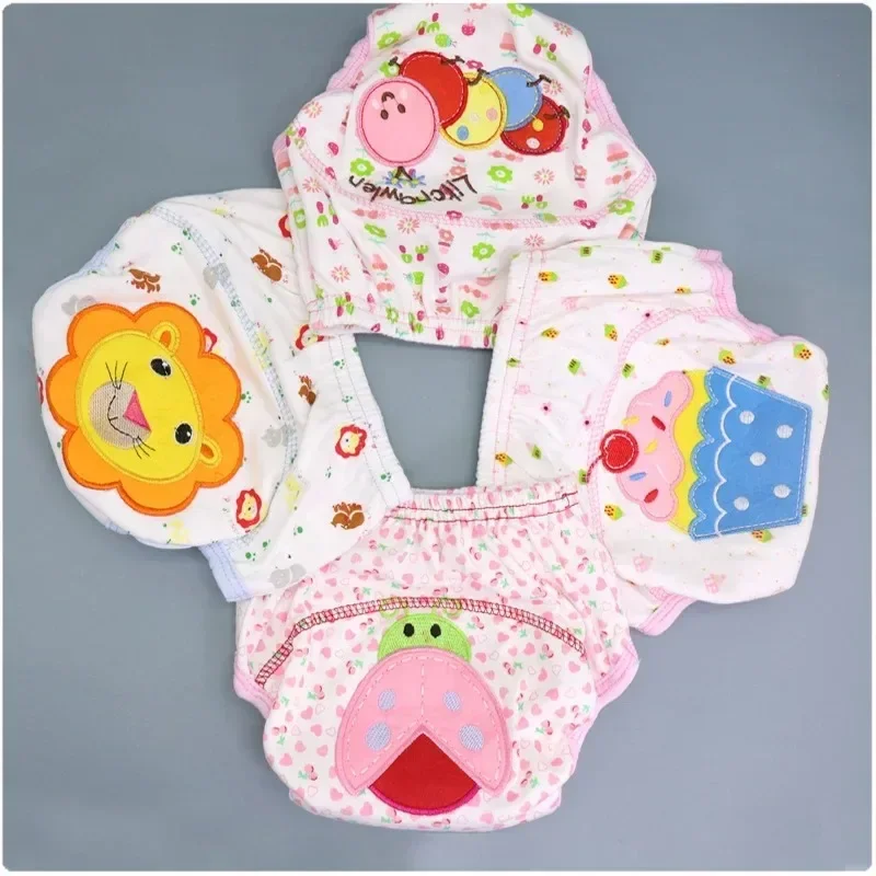 3pcs Cloth Diapers Training Pants Washable and Reusable Waterproof Potty Training Pants for Baby Anti-leak Toddler