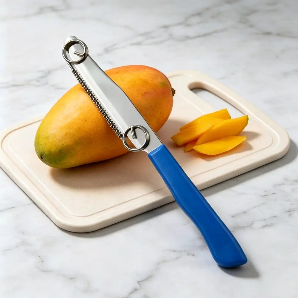 Manual Vegetable Peeler Stainless Steel Adjustable Spring Fruit Slicer Modern Kitchen Gadget Efficient Peeling Tool
