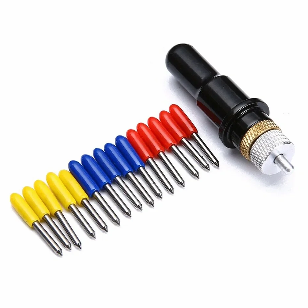 15pcs 30° 45° 60° Tungsten Steel Hybrid Blades + Blade Holder For Roland Vinyl Cutter Plotter Plotter Engraving Machine