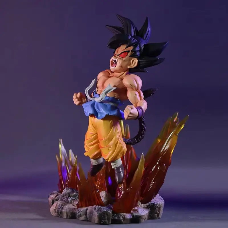 

Новая высококачественная 19 см Shk Kai Ape Series No.2 Glow Black Hair Super Four Goku Фигурка ПВХ Гоку Аниме Модель Орнамент Подарок На День Рождения