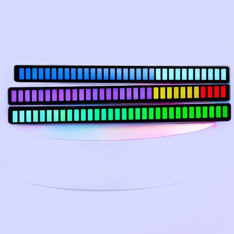 Sound Reactive LED Light Bar, Ambient Light 32 Bit RGB Colorful Sound Control Music Rhythm Dynamic Display Strip Light