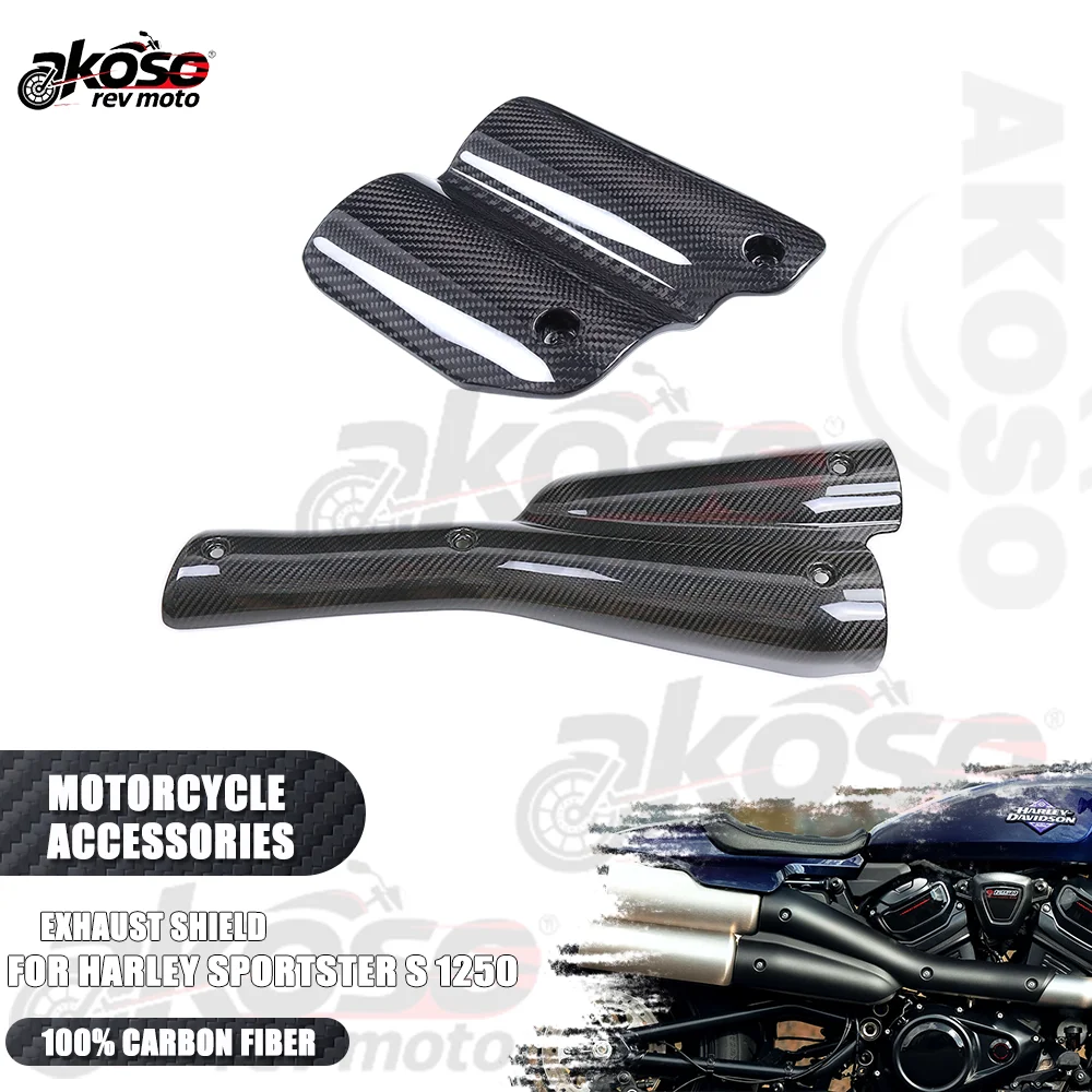 

Motorcycle Exhaust Pipe Heat Shield Cover Muffler Protector Guard Parts For Harley Sportster S 1250 RH1250 RH 2021-2023 Supplies