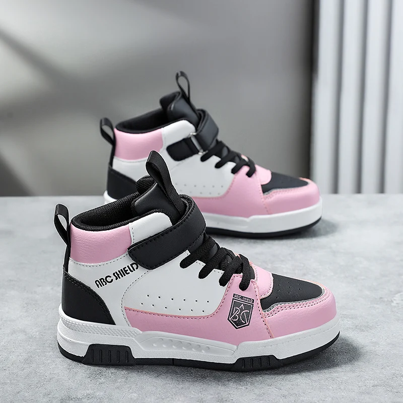 

Children‘s High-top Basketball Boots Boys Girls Non-slip Basketball Trainers Outdoor Jogging Sneakers Breathable Athletic Shoes