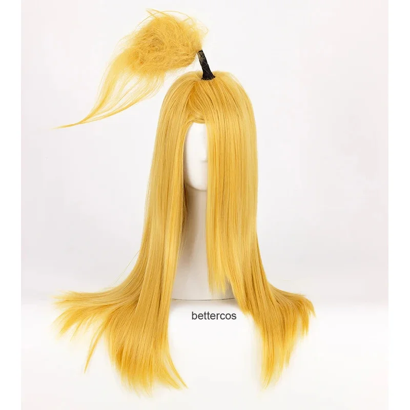 Akatsuki Deidara cosplay wig long yellow heat resistant synthetic hair wig wig cap