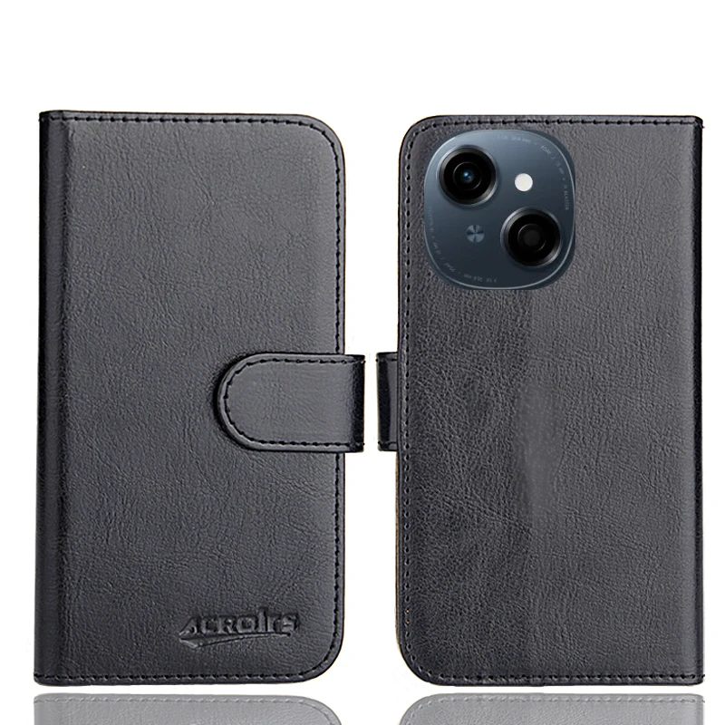 

For Tecno POP Pova 5 5S 5X 6 7 8 9 3G 4G Go Case 6 Colors Fashion Customize Flip Stand Wallet Leather Protective Cover Phone