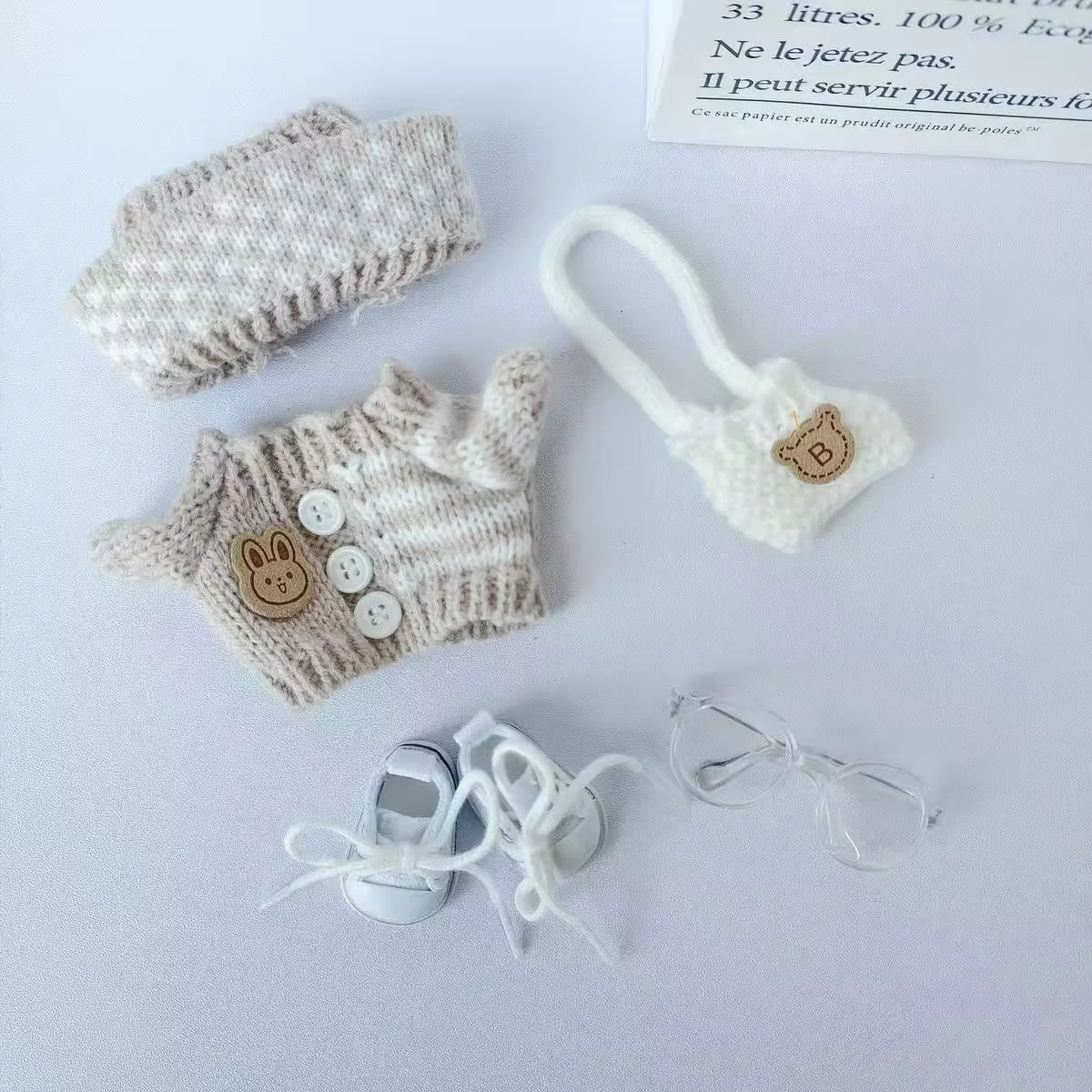 

Одежда подходит для куклы Раab, милый комплект свитера, одежда 17 см, обувь для куклы, аксессуары для самостоятельного изготовления, обучающие игрушки для вечеринок.