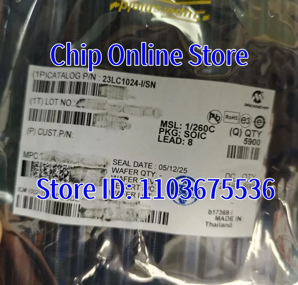 5~50Pcs 23LC1024-I/… - image