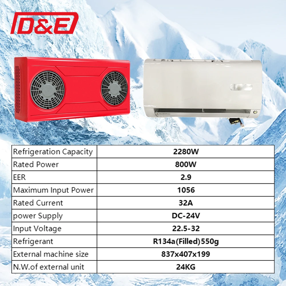 

Universal Split Air Conditioner Auto Air Conditioning System AC Electric 24V Truck Air Conditioner Parking Cooler