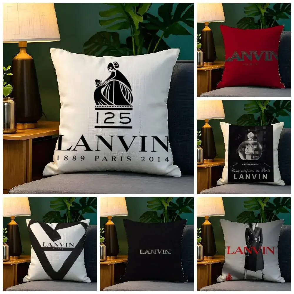 Funda de Almohada de Lino Natural de Doble Cara, Decoración para Sofá, Decoración del Hogar, Lujo, J-Jeanne L-Lanvin S.A 1