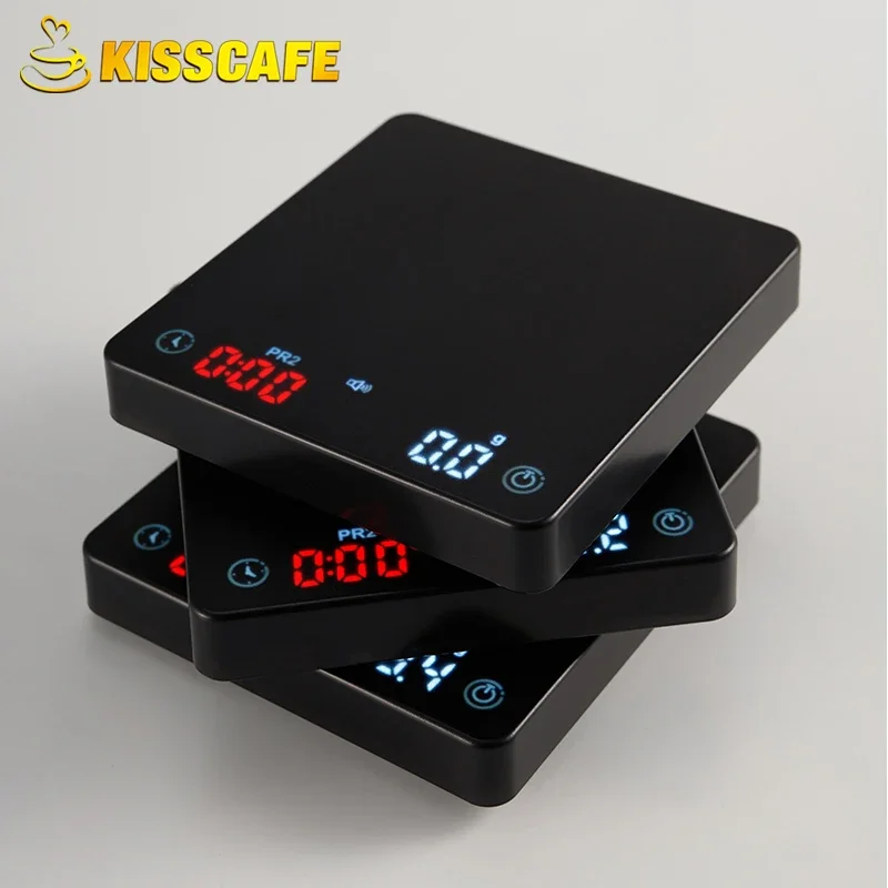 

Digital Coffee Scale Mini High Precision 0.1g 2kg Smart Timer Rechargeable Electronic Home Kitchen Barista Espresso Accessories