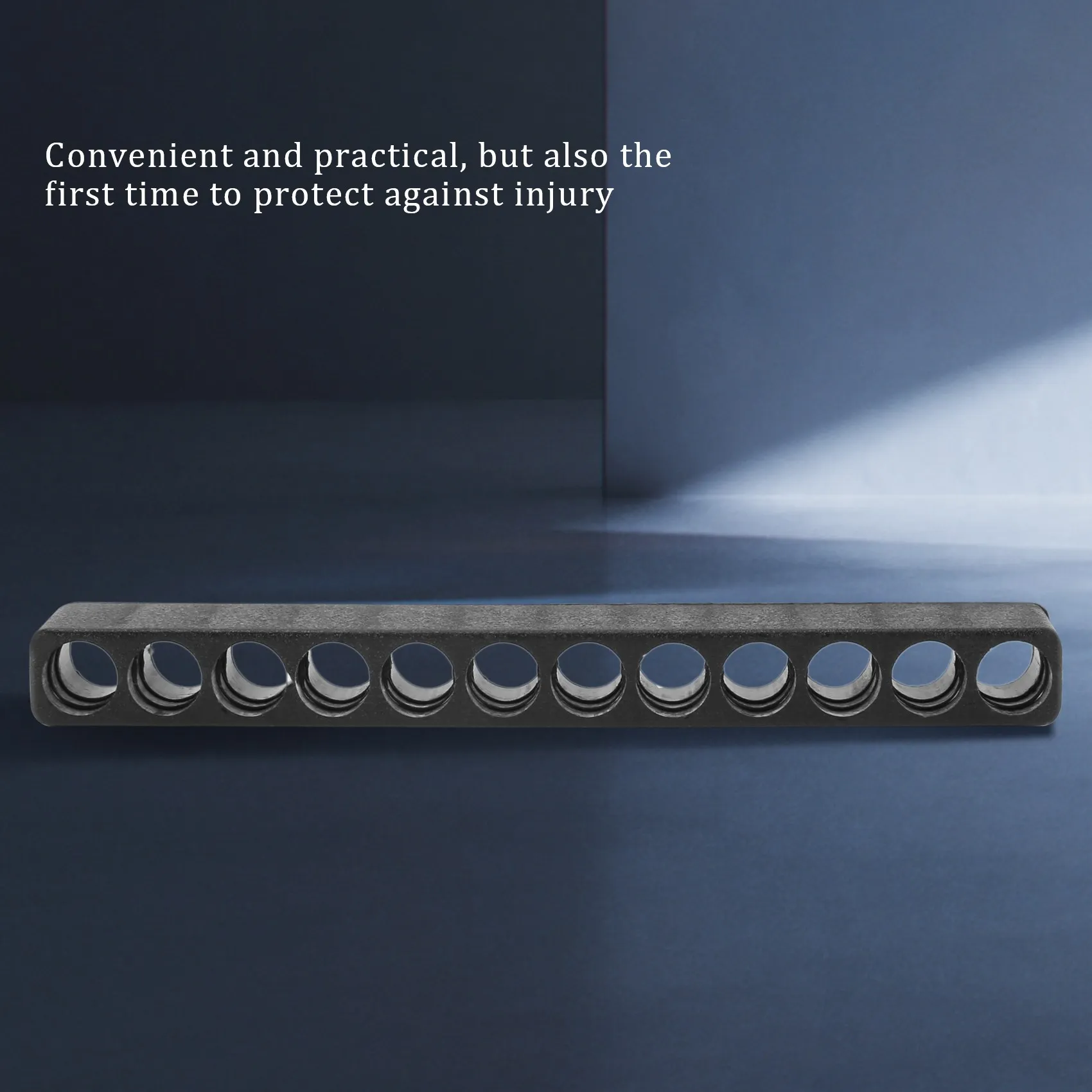 Hot 10 pz 12 Fori Cacciavite Bit Holder Box Block Nero Per Sei Angoli 6.35mm Maniglia