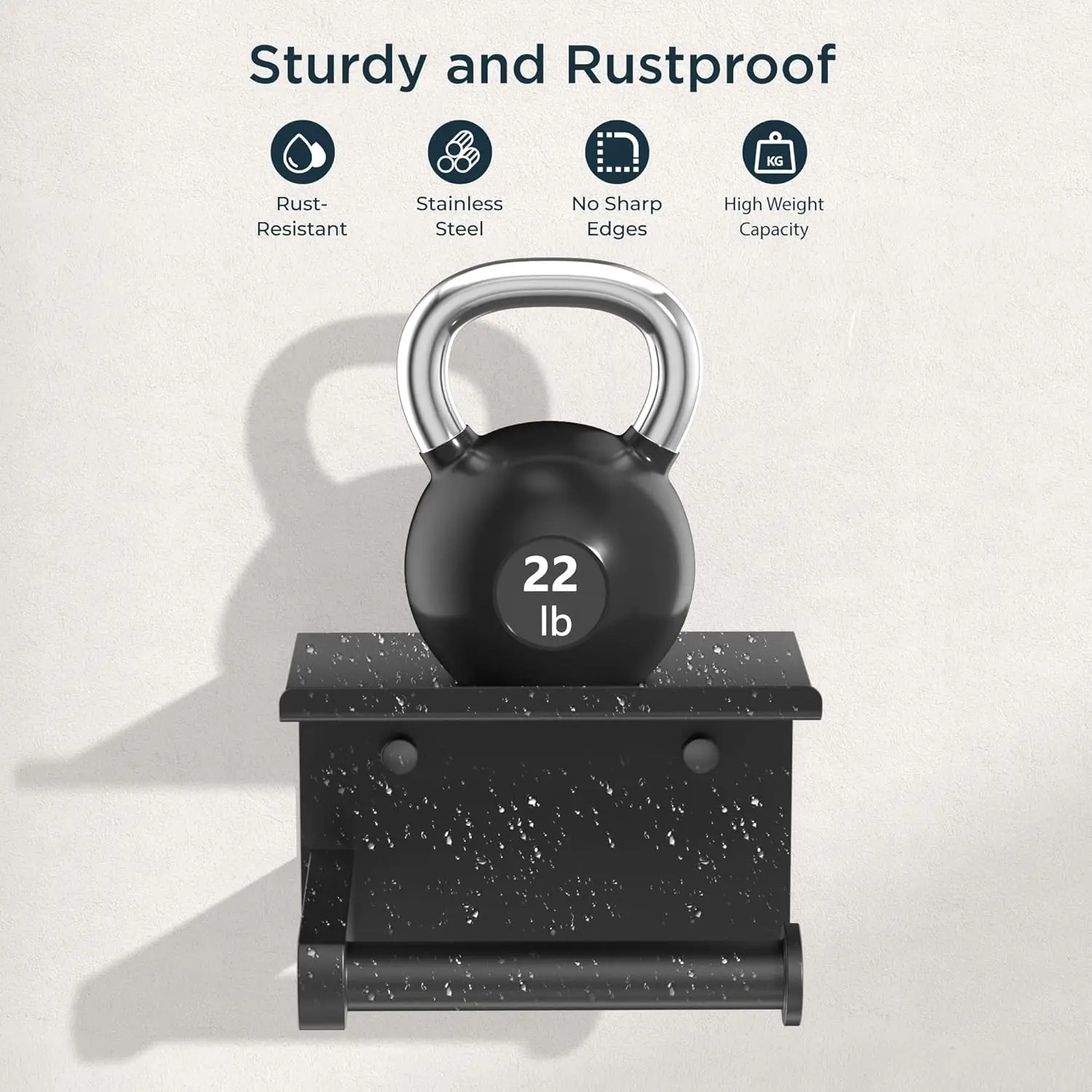 Toilet Paper Holder Stand Wall-Mounted Toilet Paper Dispenser Kitchen Bathroom Storage Rack For Tissue Box Shelf Phone Holder