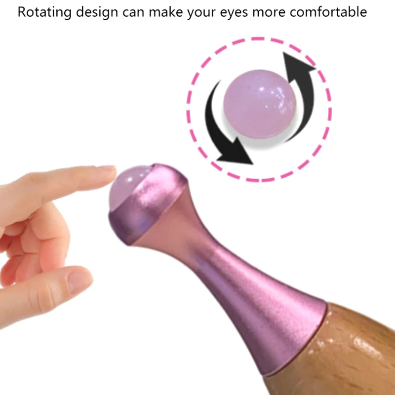 1 PC Gourd Shaped หยกธรรมชาติ Roller สําหรับ Face Eye Massager หินหยก Anti-Wrinkle Lift Facial Beauty Body Care เครื่องมือนวด