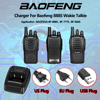 Baofeng USB Adapter Charger Two Way Radio Walkie Talkie BF-888s Retevis H777 BF-666S Base Charge dock Accessories 100-240V