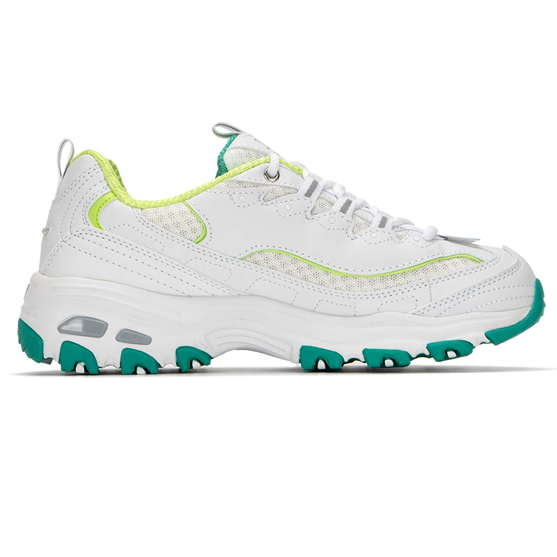 Sepatu Wanita Skechers Sepatu Sneakers Penambah Tinggi Sol Tebal Sepatu Kasual Retro Sepatu Panda Sepatu Ayah 99999863-Wgr