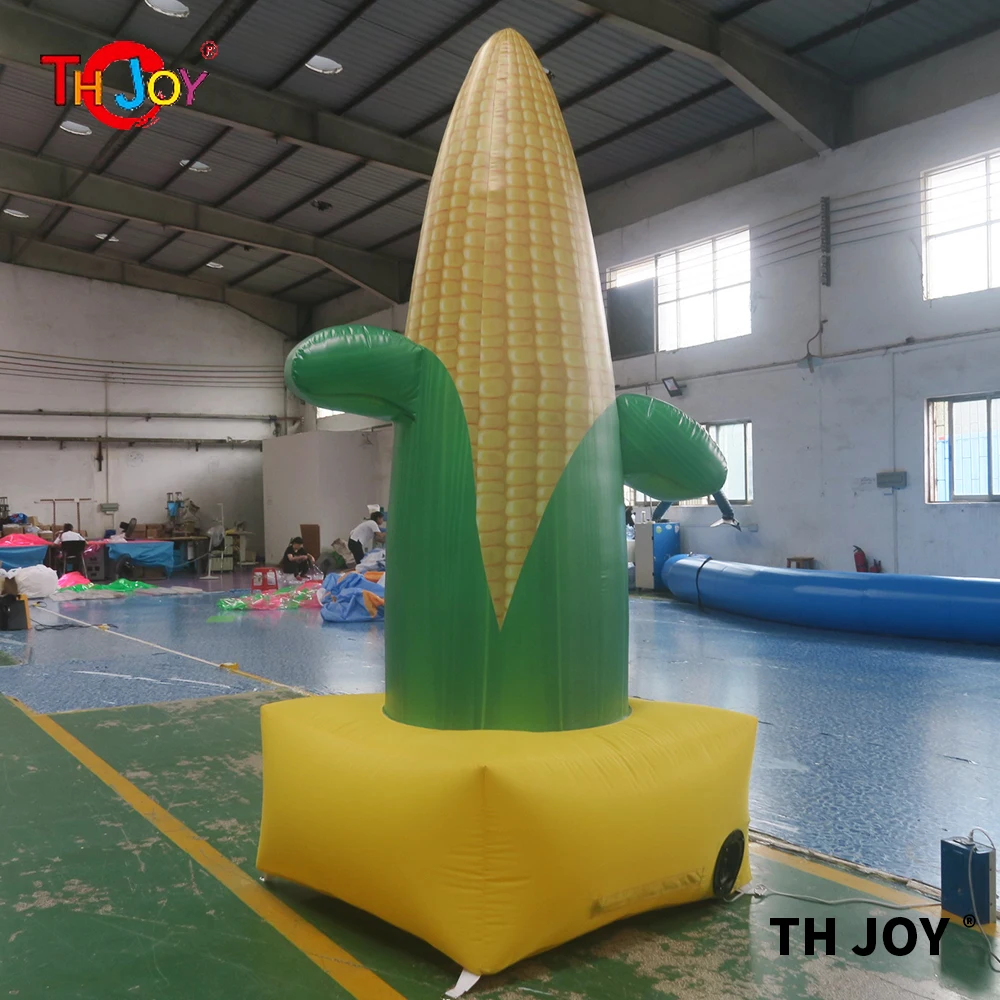 3m/4m/5m giant inflatable corn model for advertising, inflatable yellow corn balloon,free air shipping to door