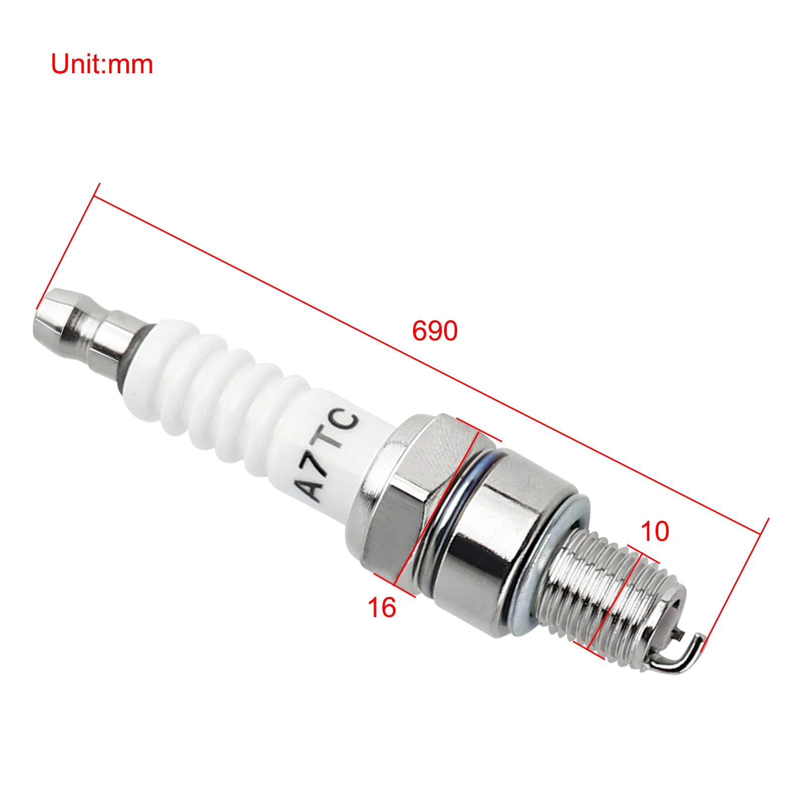 Spark Plug A7TC for GY6 50cc-150cc ATV Scooter Pit Dirt Pocket Bike Moped Go Kart Quad Buggy TaoTao Buyang Roketa Sunl Baja Kymc