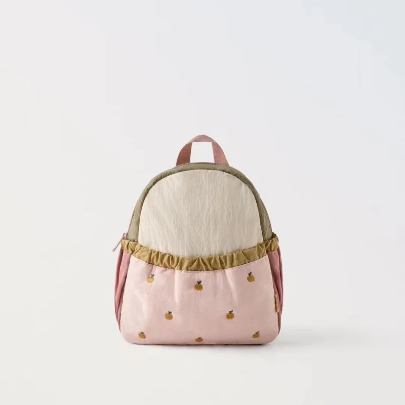 Disney New Little Apple Backpack Sweet Large Capacity Student Laptop Bag Embroidery Lightweight Handbag