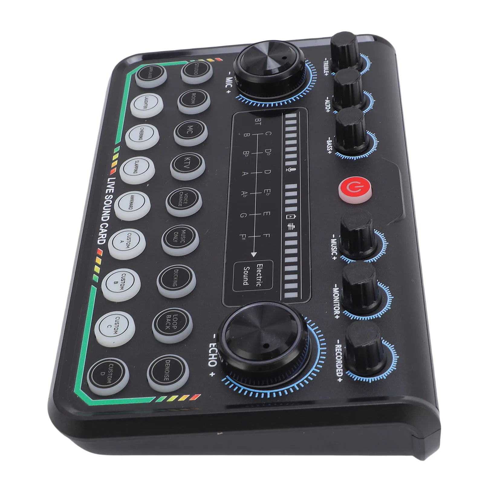 مجموعة ميكروفون بودكاست مع ميكروفون مكثف مع بطاقة صوت حية للكمبيوتر الشخصي والهواتف الذكية وبث تسجيل الاستوديو #1