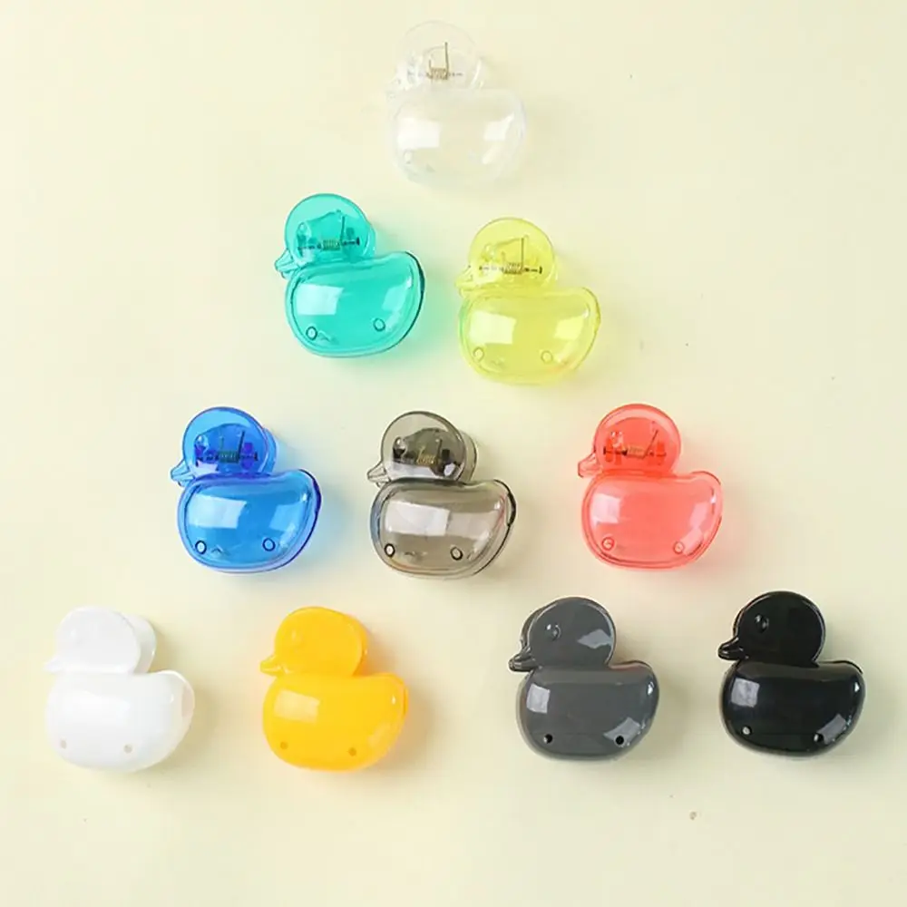 Portable Plastic Toothbrush Head Cover Duck Cartoon Toothbrush Coverings Toothbrush Clip Case Travel