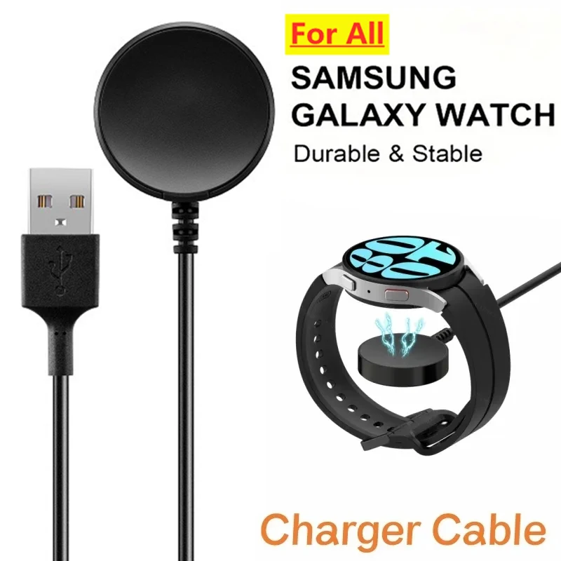 Carregador rápido magnético usb para samsung galaxy watch 4 clássico SM-R880 carregamento sem fio usb a para relógio 3 4 ativo 1 2 universal