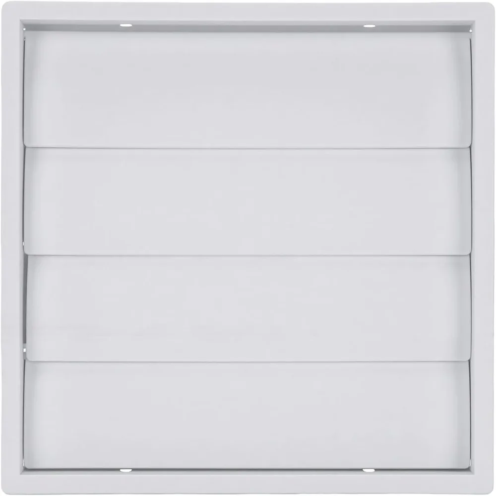 Self Closing Gravity Vent Cover Dustproof Mesh 8 Inch Interface Louvered Vent Cover ABS Material 6.9