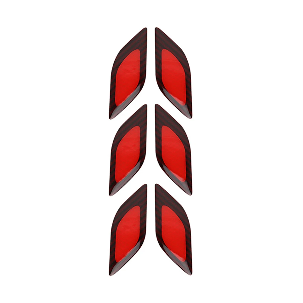 

Handmade Epoxy Reflective Stickers 5.05cm 1.99in*3.29cm 1.29in Car Reflective Stickers Anti-collision Protection