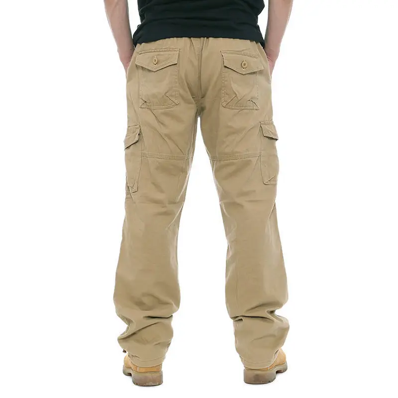 Neue Herren Outdoor-Wanderhose Taktische Hose Frühling Herbst Reine Baumwolle Cargo-Arbeitshose Tarnmuster Herren Freizeit-Sporthose Hip-Hop Streetwear – Detail 23
