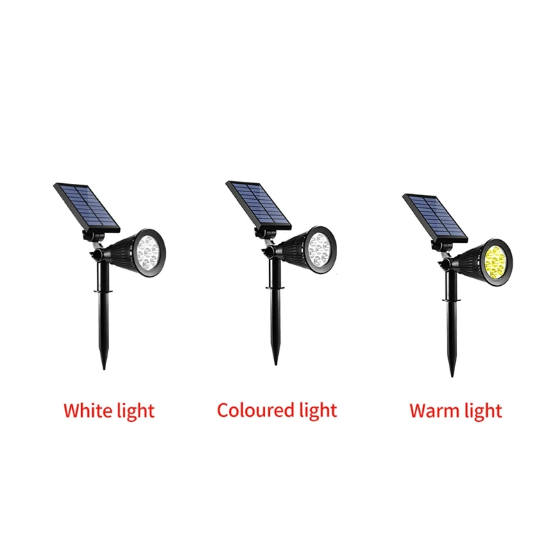 Spot lumineux solaire imperméable, facile à utiliser, éclairage d'extérieur, luminaire décoratif de paysage, idéal pour un jardin ou un jardin