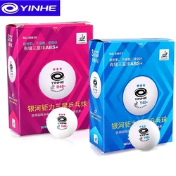 6 balls YINHE 3-Star Y40+ H40+ Table Tennis Balls (3 Star, New Material 3-Star Seamed ABS Balls) Plastic Poly Ping Pong Balls