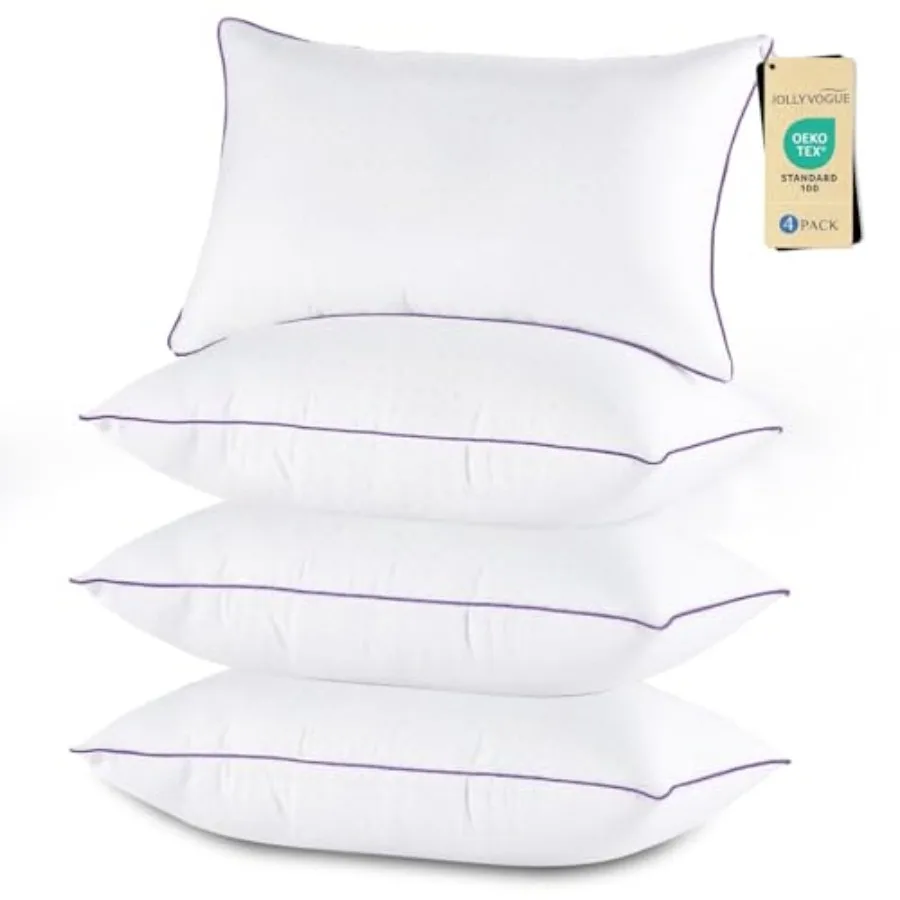 

Набор моющихся поддерживающих подушек для кровати с супермягким наполнителем из искусственного пуха, роскошные, пушистые, гостиничного качества, для сна на боку