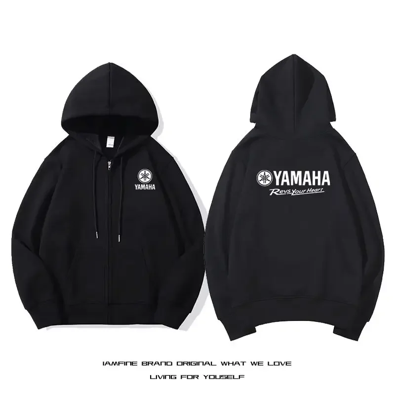

Yamaha Cycling Trend Zipper Hoodie for Men and Women Yamaha Motorcycle Heavy Motorcycle Enthusiasts Hooded Cardigan Clothes