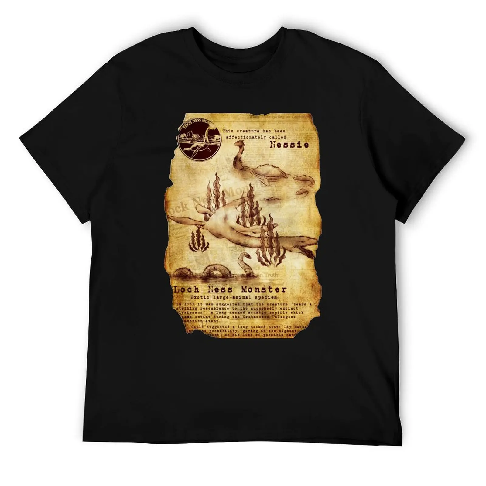

Cryptic Studies: Loch Ness Monster T-Shirt t shirt custom print printed t shirts for man T-Shirt