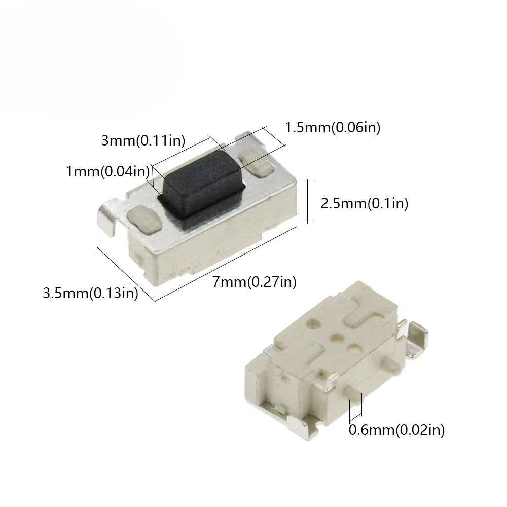 2000PCS/Reel 3x6x3,5mm SMD Taktile Schalter Kupfer DC12V 50mA Micro Push Button für MP3/MP4/Tablet/Bluetooth/Fernbedienung – Detail 5