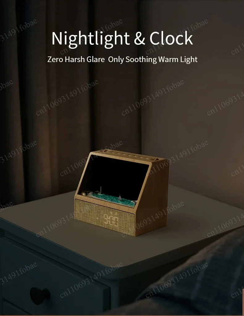 Wake Up Night Light With White Noise Bluetooth Audio Function Household Bedroom Sleep Auxiliary Table