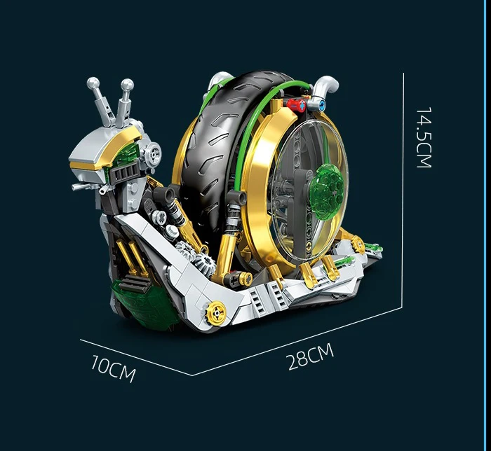 Idea Machine Tiere Kampf-Mecha Baustein Mechanischer Schneckenroboter Mech-Modell Ziegel-Konstruktionsspielzeug Sammlung für Geschenke – Detail 8