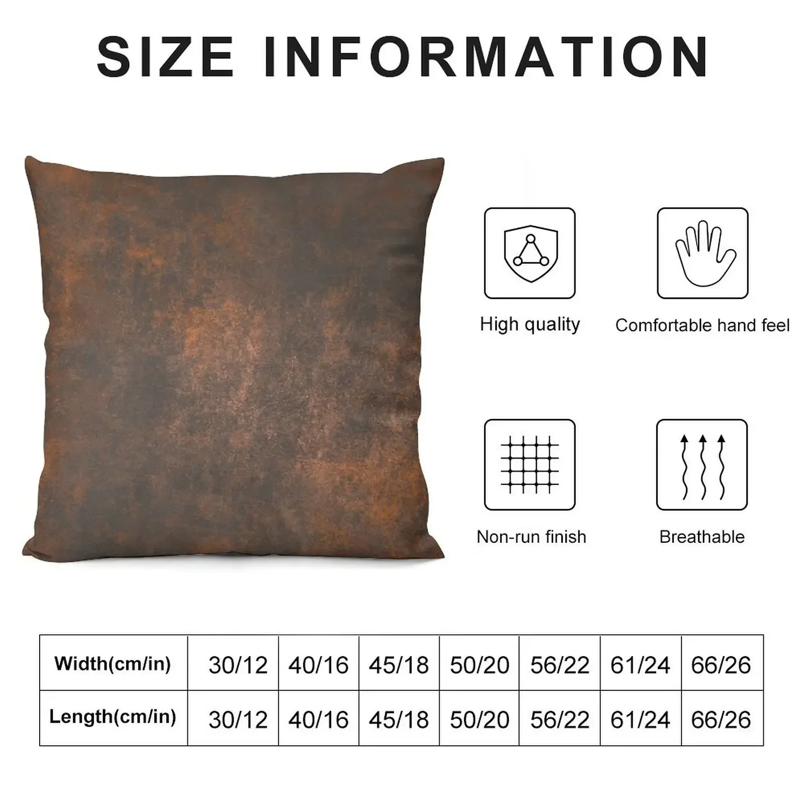 Old rusty concrete metal texture background Throw Pillow Cushion Cover Custom Cushion Photo pillow