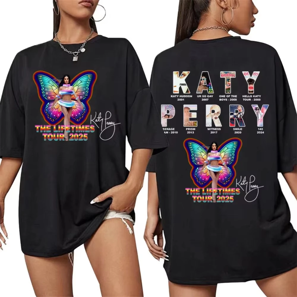 

Personalized and creative double-sided pattern printing men and women can wear trendy street style pure cotton T-shirts