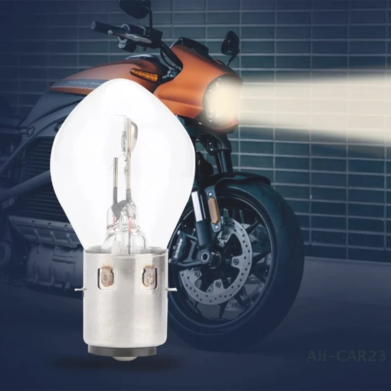 

12V 35W BA20D Motorcycle Headlight Bulb - 10A for ATVs, Mopeds & Scooters