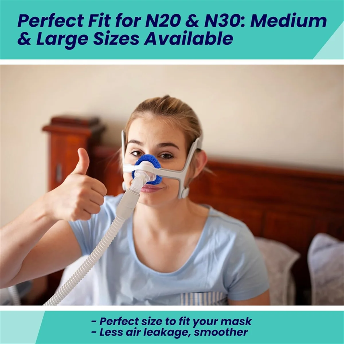 

ABTX 8Pack Reusable CPAP Nasal Mask Liners for Complitable N20, C Pap Mask Covers with Breathable Fabric Cushion