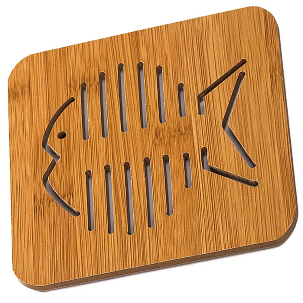 

Wood Coasters Anti-scald Heat Insulation Pad Desk Table Protect Furniture Moisture Resistant Corrosion Proof Smooth Texture
