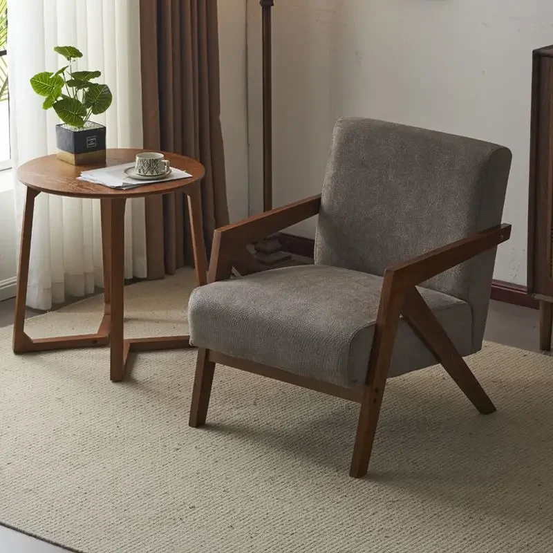 كرسي أريكة فردي، كرسي ترفيهي لغرفة المعيشة على طراز العصور الوسطى #5